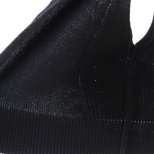 HERMES Vest 4E2721D1 Main: 100% cashmere black Women 36 Used Authentic