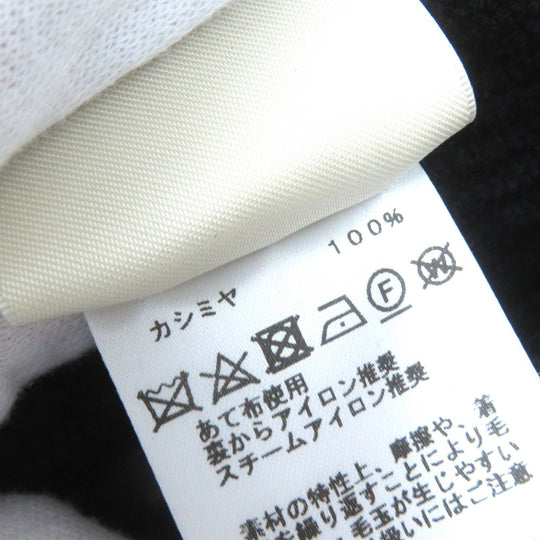 HERMES Vest 4E2721D1 Main: 100% cashmere black Women 36 Used Authentic