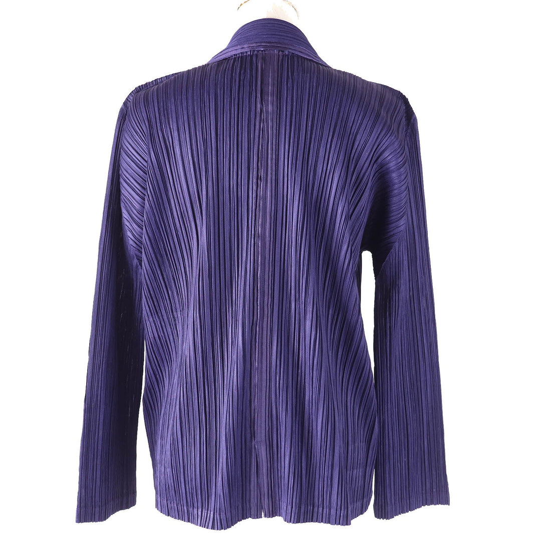 PLEATS PLEASE cardigan PP93-JD451 Main: 100% polyester purple Women 3 Used Authentic