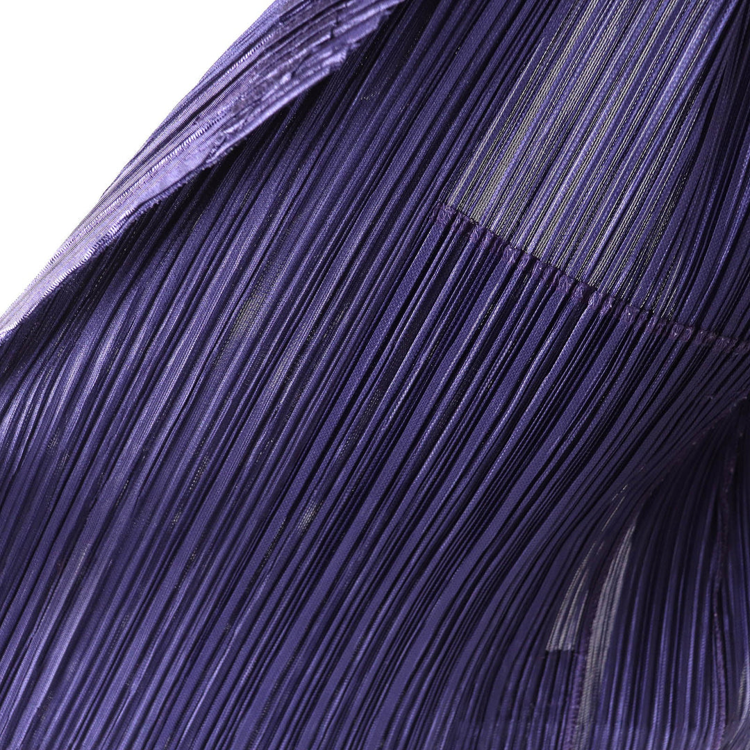 PLEATS PLEASE cardigan PP93-JD451 Main: 100% polyester purple Women 3 Used Authentic