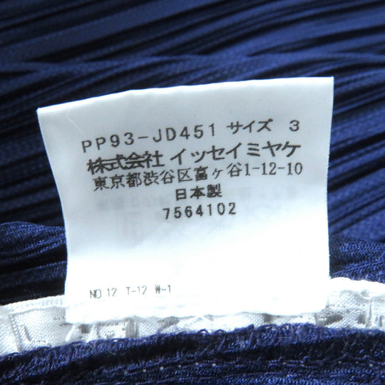 PLEATS PLEASE cardigan PP93-JD451 Main: 100% polyester purple Women 3 Used Authentic