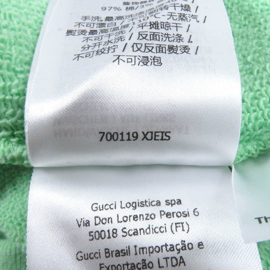 GUCCI sweat 700119 Main: 100% cotton, part: 97% cotton, part: 3% polyurethane mint mens XL Used Authentic