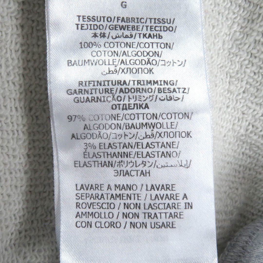 GUCCI Hoodie 700120 Main: 100% cotton, part: 97% cotton, part: 3% polyurethane gray mens L Used Authentic