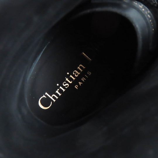 Christian Dior boots Main: Leather black Quest Women 35 1/2 Used Authentic