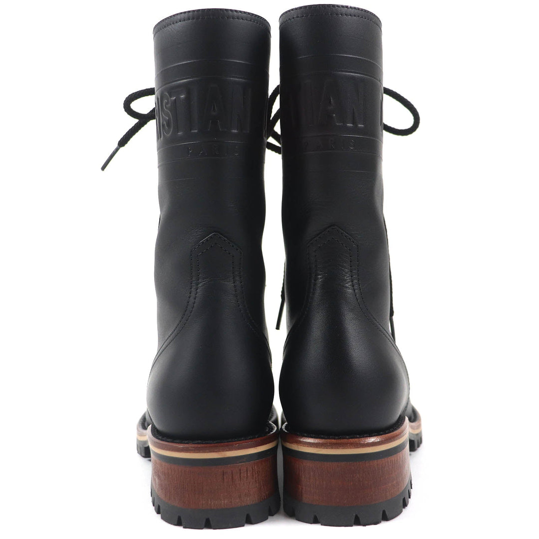 Christian Dior boots Main: Leather black Quest Women 35 1/2 Used Authentic