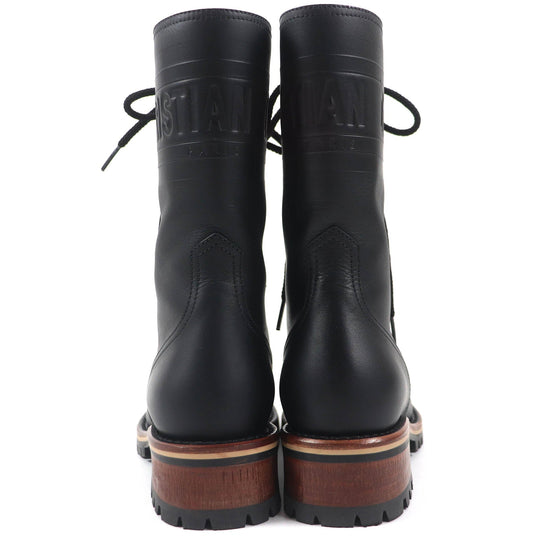 Christian Dior boots Main: Leather black Quest Women 35 1/2 Used Authentic