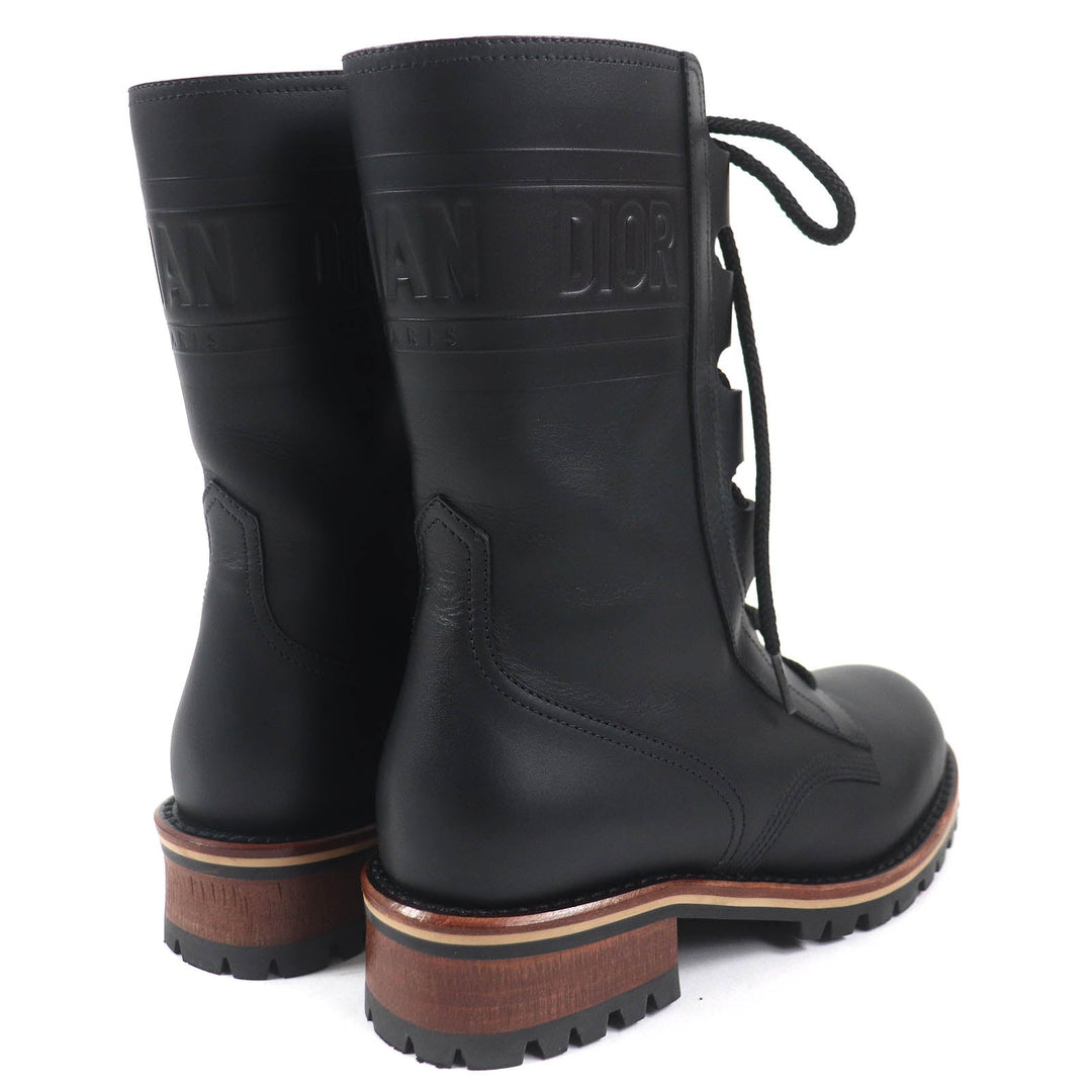 Christian Dior boots Main: Leather black Quest Women 35 1/2 Used Authentic