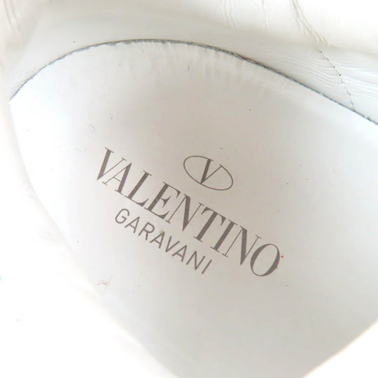 Valentino Garavani Low cut sneakers Main: Leather White Gray type Black Women 37 Used Authentic