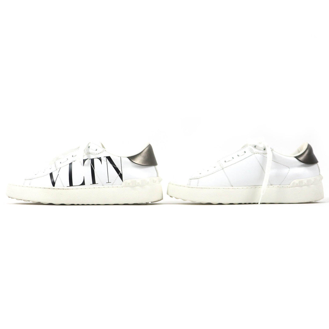 Valentino Garavani Low cut sneakers Main: Leather White Gray type Black Women 37 Used Authentic