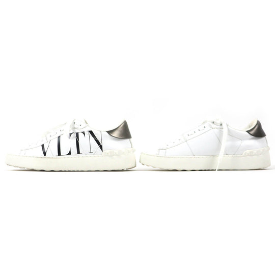 Valentino Garavani Low cut sneakers Main: Leather White Gray type Black Women 37 Used Authentic