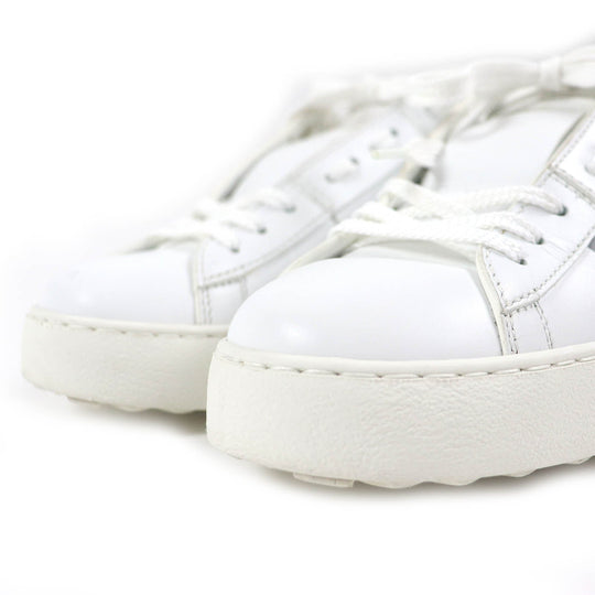 Valentino Garavani Low cut sneakers Main: Leather White Gray type Black Women 37 Used Authentic