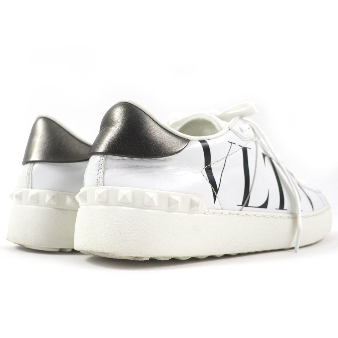 Valentino Garavani Low cut sneakers Main: Leather White Gray type Black Women 37 Used Authentic