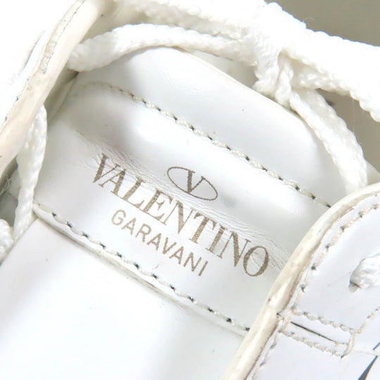 Valentino Garavani Low cut sneakers Main: Leather White Gray type Black Women 37 Used Authentic