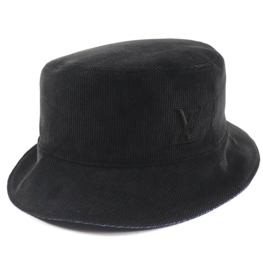 LOUIS VUITTON hat M7243L Outer: 100% cotton, Lining: 99% cotton, Lining: 1% polyurethane dark brown navy epi monogram mens Used Authentic