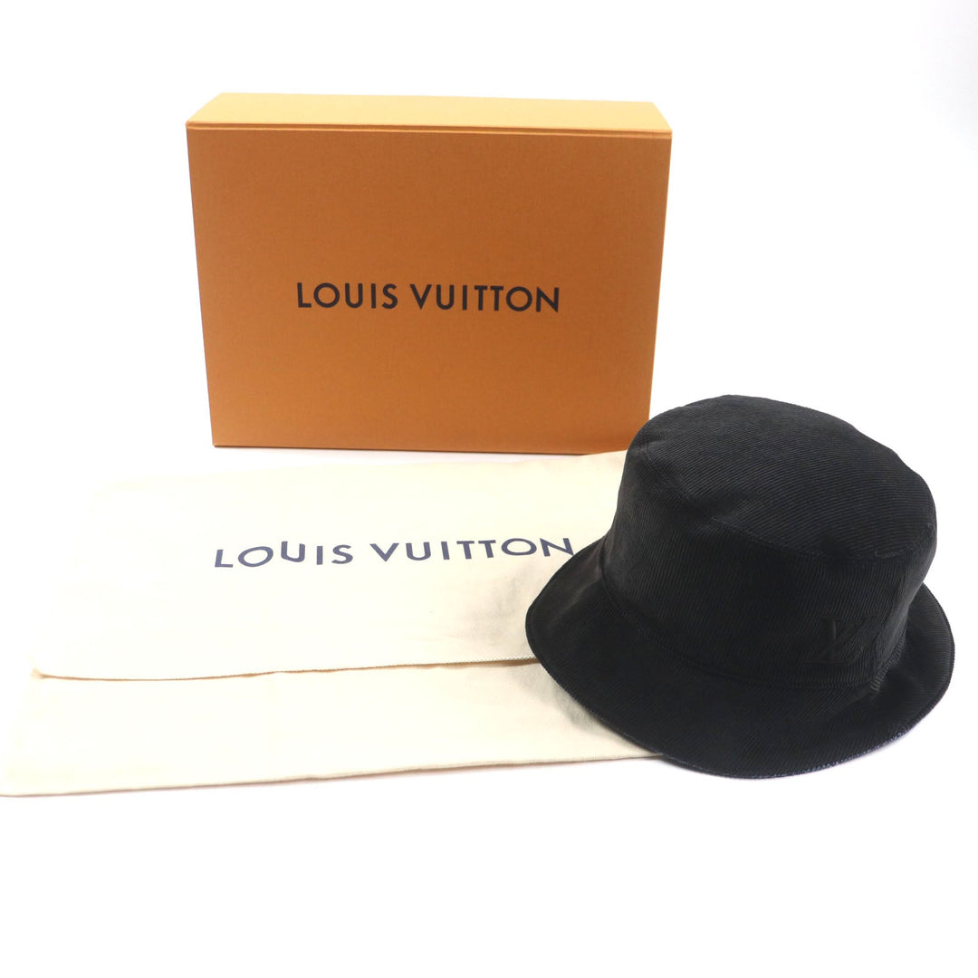 LOUIS VUITTON hat M7243L Outer: 100% cotton, Lining: 99% cotton, Lining: 1% polyurethane dark brown navy epi monogram mens Used Authentic