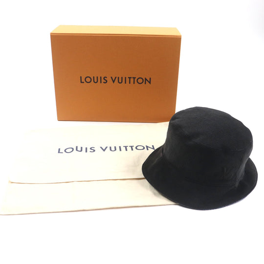 LOUIS VUITTON hat M7243L Outer: 100% cotton, Lining: 99% cotton, Lining: 1% polyurethane dark brown navy epi monogram mens Used Authentic