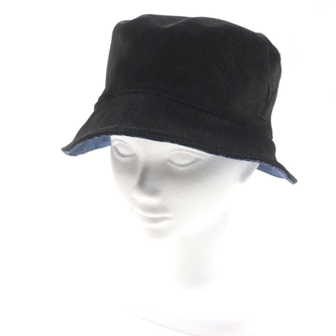 LOUIS VUITTON hat M7243L Outer: 100% cotton, Lining: 99% cotton, Lining: 1% polyurethane dark brown navy epi monogram mens Used Authentic