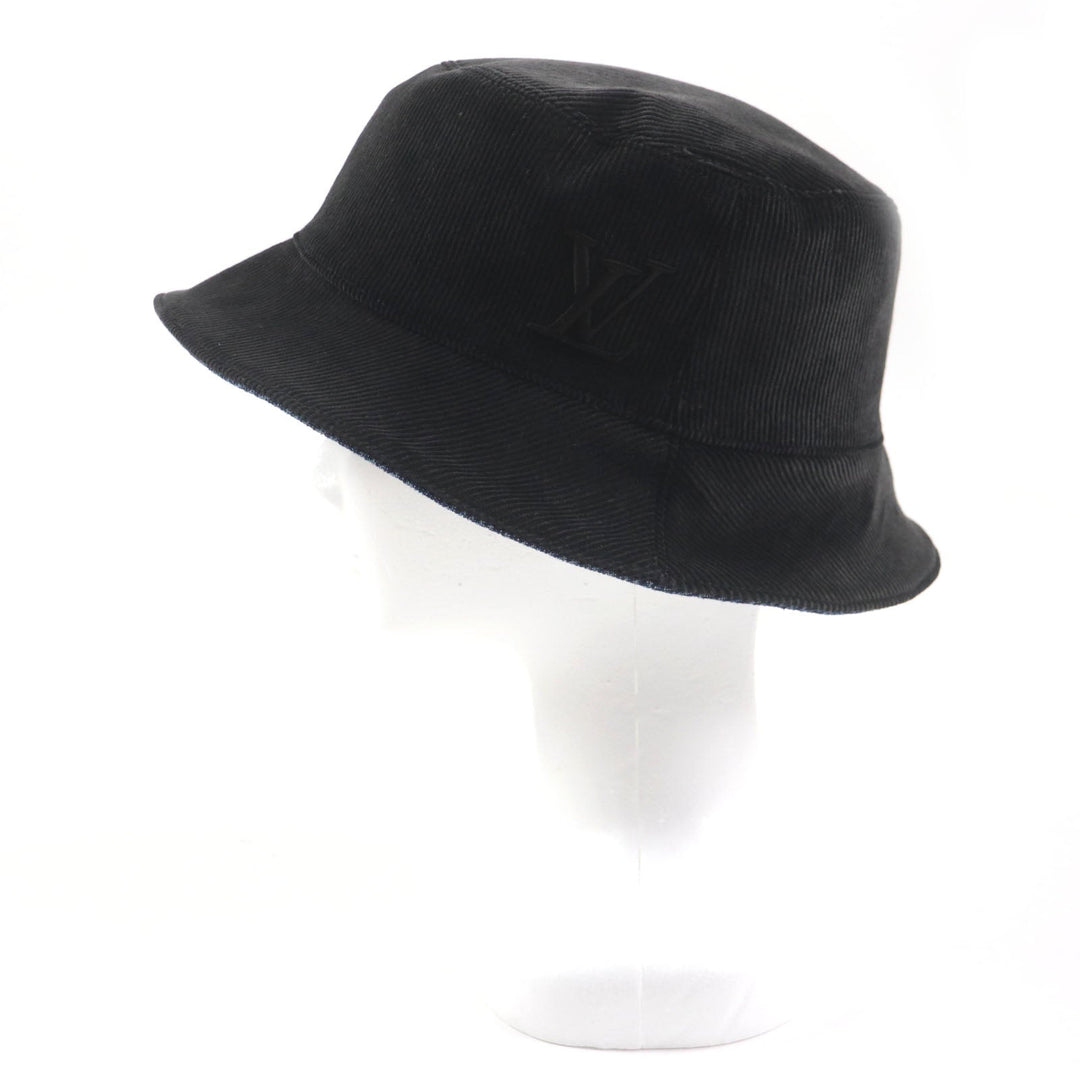 LOUIS VUITTON hat M7243L Outer: 100% cotton, Lining: 99% cotton, Lining: 1% polyurethane dark brown navy epi monogram mens Used Authentic