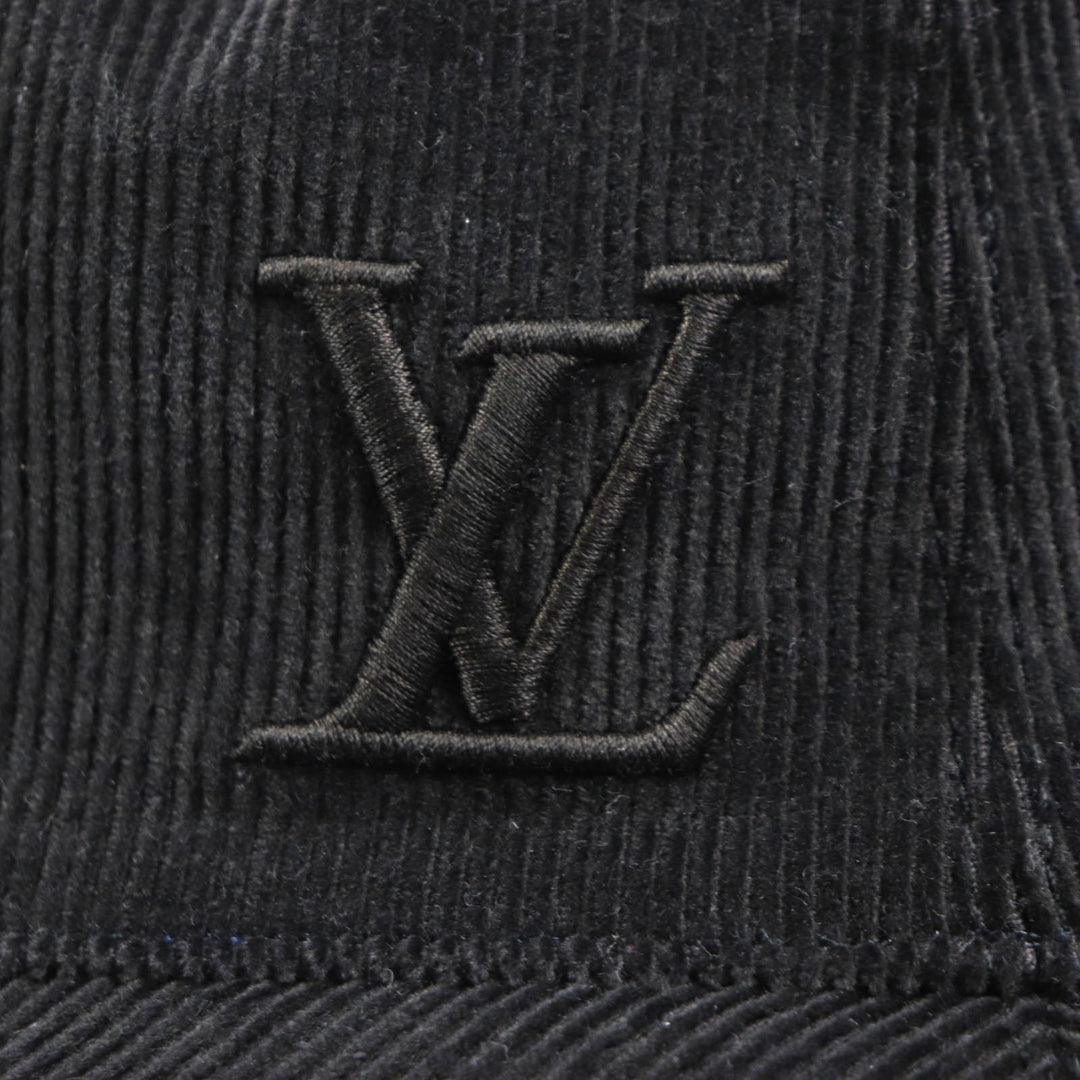 LOUIS VUITTON hat M7243L Outer: 100% cotton, Lining: 99% cotton, Lining: 1% polyurethane dark brown navy epi monogram mens Used Authentic