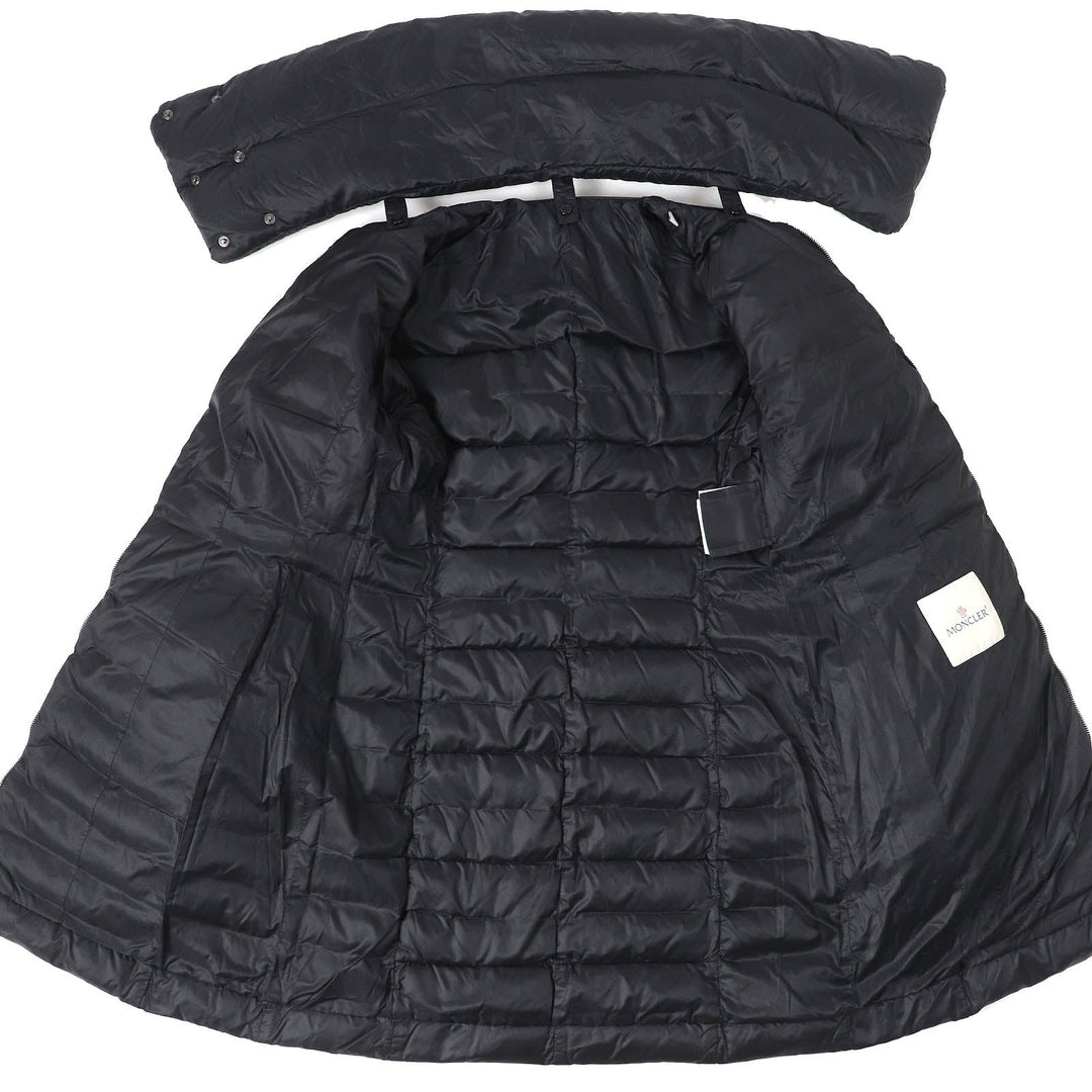 MONCLER down coat Outer: 100% nylon, Lining: 100% nylon, Filling: 85% down, Filling: 15% feather black VERNDIS Women Zero size Used Authentic