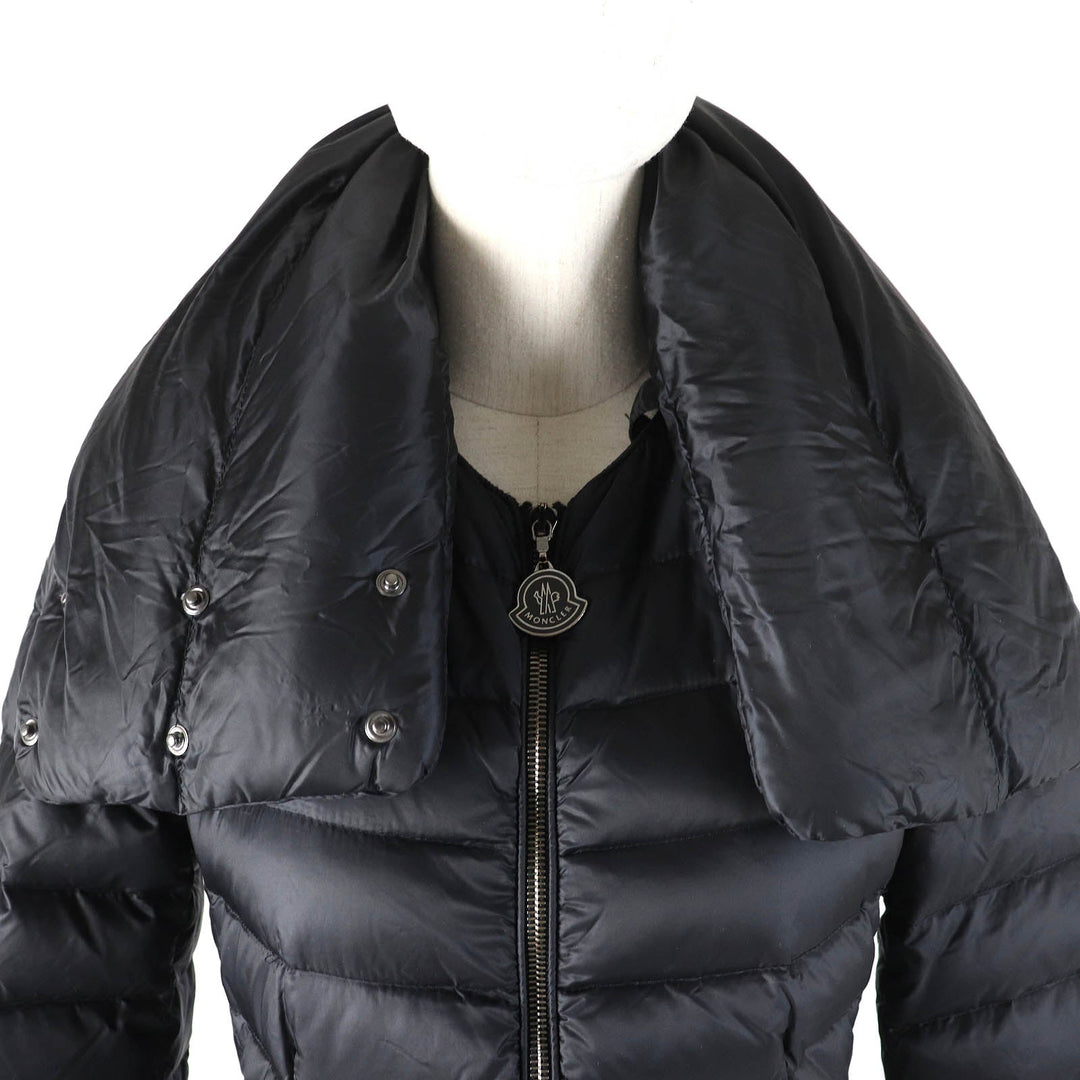 MONCLER down coat Outer: 100% nylon, Lining: 100% nylon, Filling: 85% down, Filling: 15% feather black VERNDIS Women Zero size Used Authentic