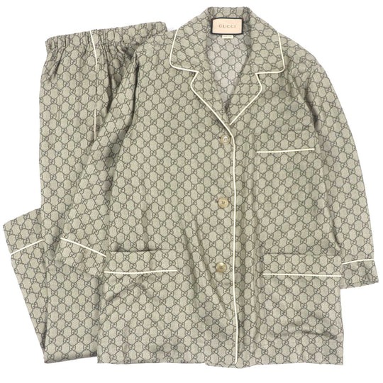 GUCCI setup 752917�E756503 Main: 100% silk, Part: 100% cotton beige Women 36 (155/80Y) Used Authentic