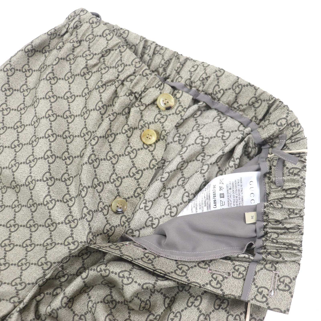 GUCCI setup 752917�E756503 Main: 100% silk, Part: 100% cotton beige Women 36 (155/80Y) Used Authentic