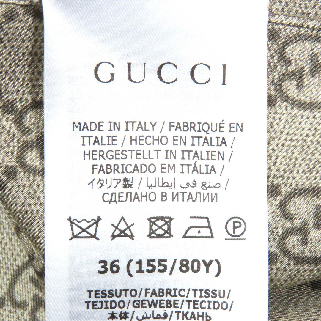GUCCI setup 752917�E756503 Main: 100% silk, Part: 100% cotton beige Women 36 (155/80Y) Used Authentic