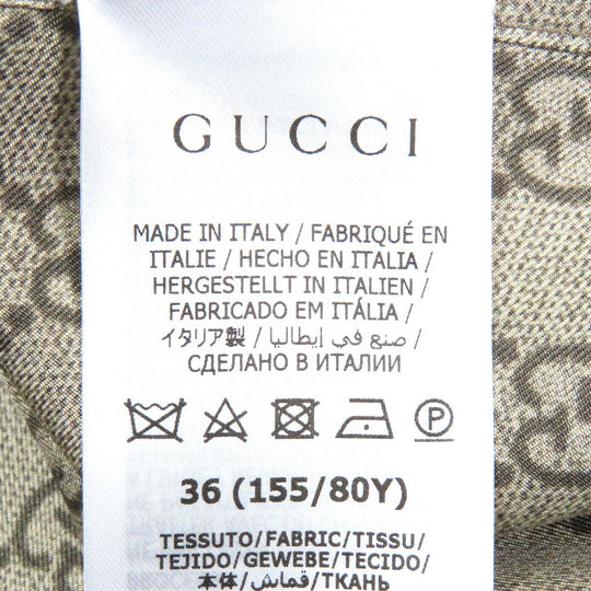 GUCCI setup 752917�E756503 Main: 100% silk, Part: 100% cotton beige Women 36 (155/80Y) Used Authentic