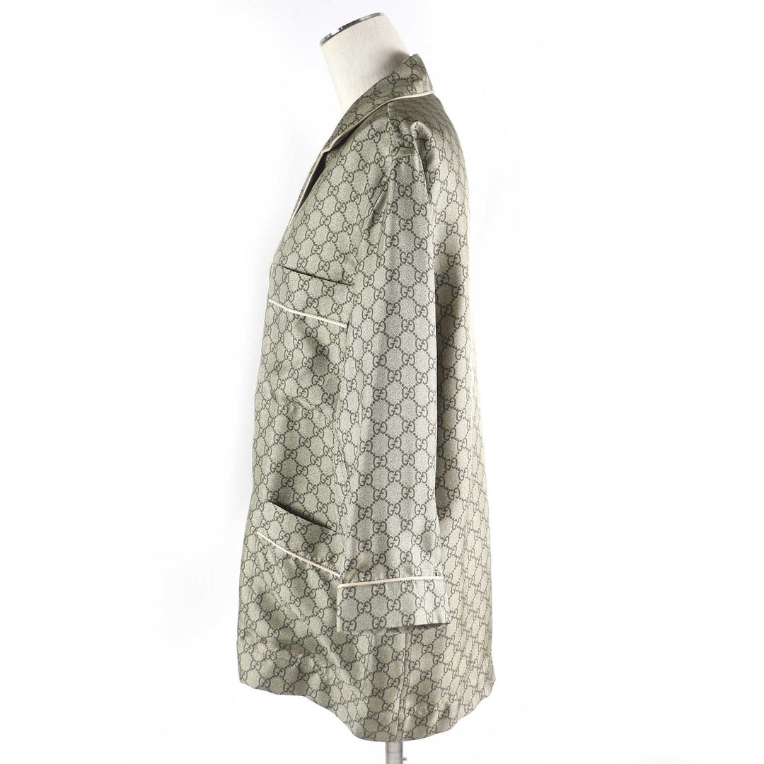 GUCCI setup 752917�E756503 Main: 100% silk, Part: 100% cotton beige Women 36 (155/80Y) Used Authentic