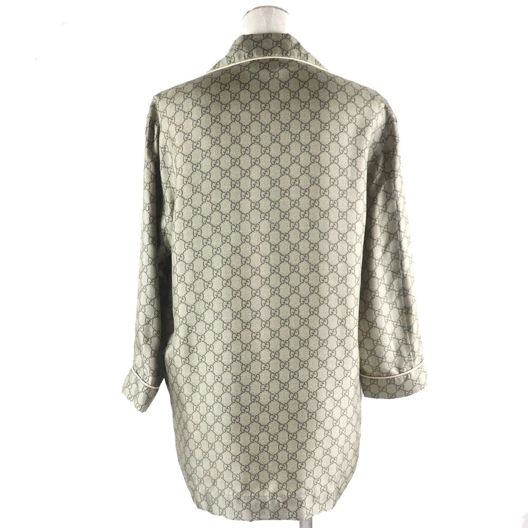 GUCCI setup 752917�E756503 Main: 100% silk, Part: 100% cotton beige Women 36 (155/80Y) Used Authentic