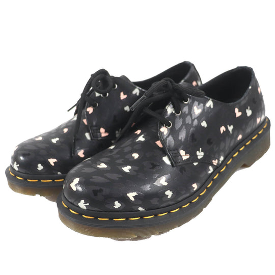 Dr.Martens Dress shoes 1461 Main: Leather, Upper: CUSTOM CHAOS HEARTS BACKHAND (printed full grain leather with straw lines on the surface) multicolor WILD HEARTS Women 38 Used Authentic