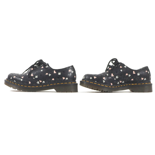 Dr.Martens Dress shoes 1461 Main: Leather, Upper: CUSTOM CHAOS HEARTS BACKHAND (printed full grain leather with straw lines on the surface) multicolor WILD HEARTS Women 38 Used Authentic