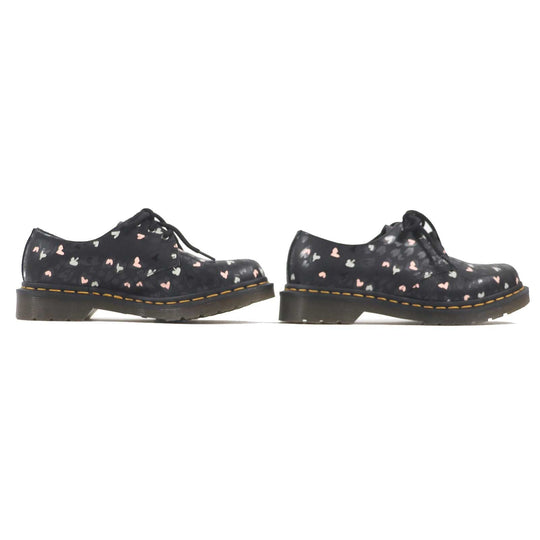 Dr.Martens Dress shoes 1461 Main: Leather, Upper: CUSTOM CHAOS HEARTS BACKHAND (printed full grain leather with straw lines on the surface) multicolor WILD HEARTS Women 38 Used Authentic