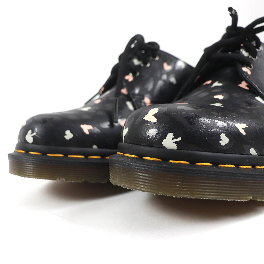 Dr.Martens Dress shoes 1461 Main: Leather, Upper: CUSTOM CHAOS HEARTS BACKHAND (printed full grain leather with straw lines on the surface) multicolor WILD HEARTS Women 38 Used Authentic
