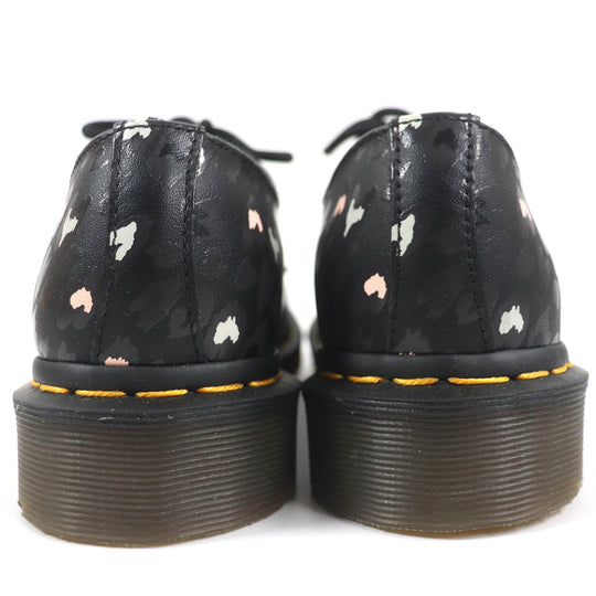Dr.Martens Dress shoes 1461 Main: Leather, Upper: CUSTOM CHAOS HEARTS BACKHAND (printed full grain leather with straw lines on the surface) multicolor WILD HEARTS Women 38 Used Authentic