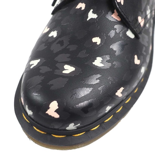 Dr.Martens Dress shoes 1461 Main: Leather, Upper: CUSTOM CHAOS HEARTS BACKHAND (printed full grain leather with straw lines on the surface) multicolor WILD HEARTS Women 38 Used Authentic