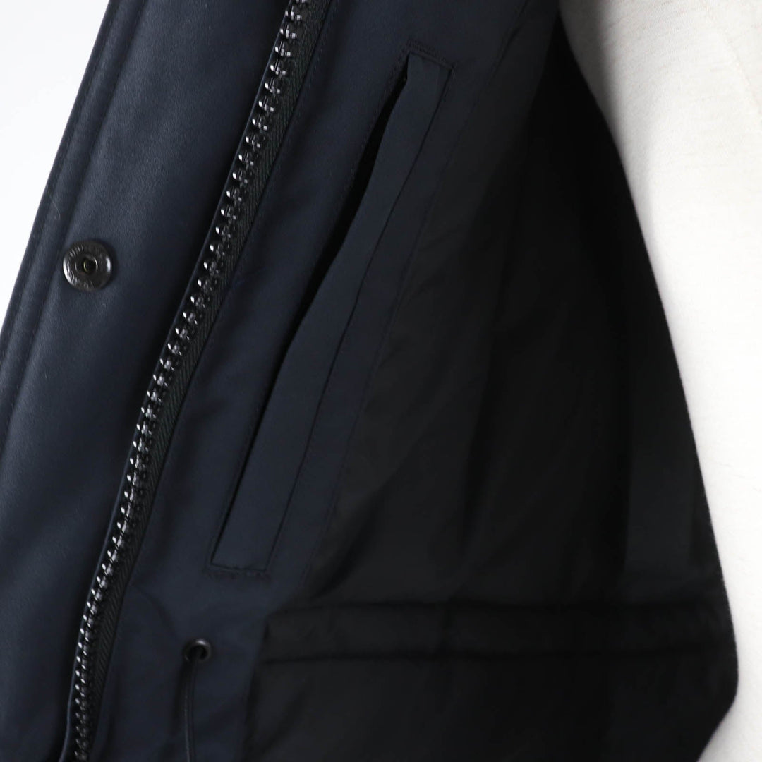CANADA GOOSE down coat 6660LA Main: 85% polyester, Main: 15% cotton, Lining: 100% nylon, Part: 98% acrylic, Part: 2% polyester Navy TRILLIUM PARKA Trillium Hoodie Women S Used Authentic