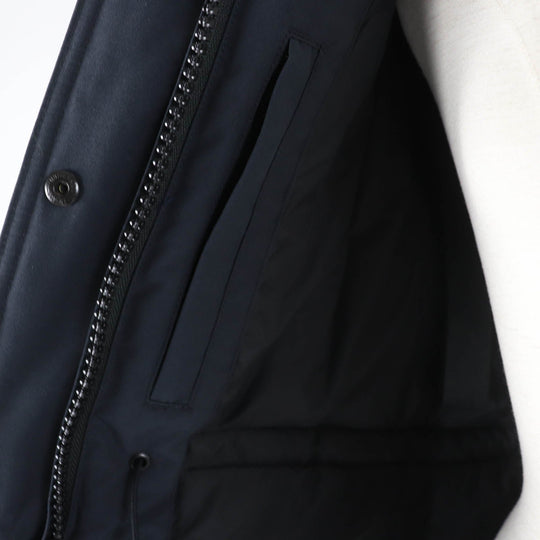 CANADA GOOSE down coat 6660LA Main: 85% polyester, Main: 15% cotton, Lining: 100% nylon, Part: 98% acrylic, Part: 2% polyester Navy TRILLIUM PARKA Trillium Hoodie Women S Used Authentic