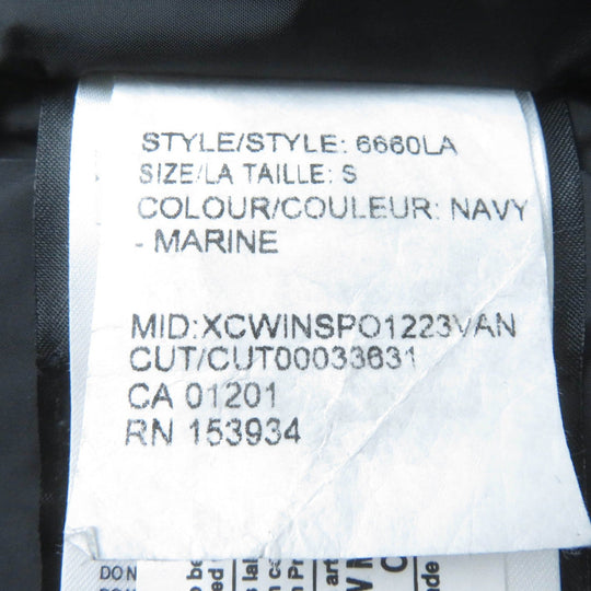 CANADA GOOSE down coat 6660LA Main: 85% polyester, Main: 15% cotton, Lining: 100% nylon, Part: 98% acrylic, Part: 2% polyester Navy TRILLIUM PARKA Trillium Hoodie Women S Used Authentic