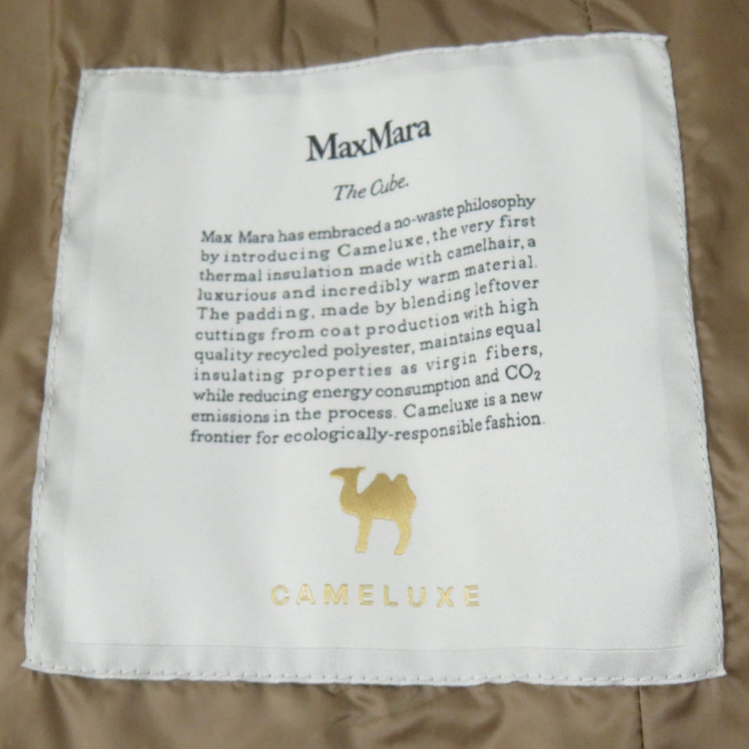Max Mara The Cube  coat 92960124 Main: 100% polyester, Main: 100% polyester, Filling: 52% camel, Filling: 48% polyester Brown CAMELUXE Women 36 Used Authentic