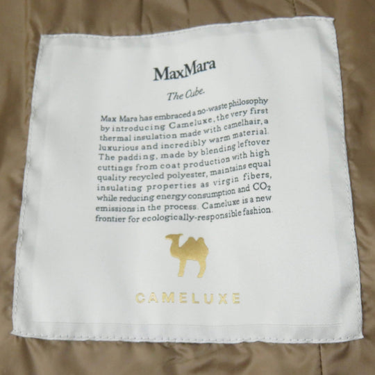 Max Mara The Cube  coat 92960124 Main: 100% polyester, Main: 100% polyester, Filling: 52% camel, Filling: 48% polyester Brown CAMELUXE Women 36 Used Authentic