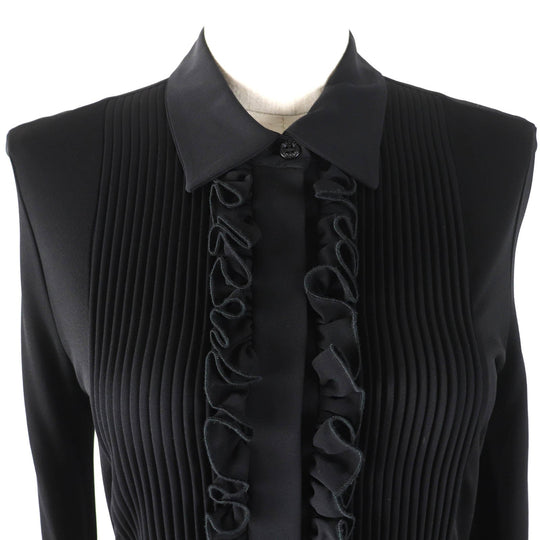 GUCCI one piece 364336 X5449 Outer: 100% rayon, Part: 100% silk, Lining: 100% rayon black Women S Used Authentic