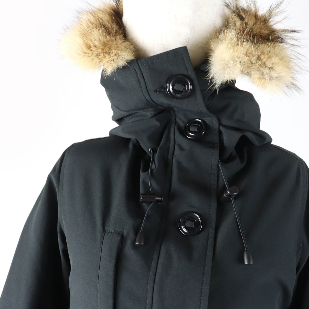CANADA GOOSE down coat 2300JL Main: 85% polyester, Main: 15% cotton, Lining: 100% nylon, Filling: 100% down, Part: 100% polyester black CHARLOTTE Women S Used Authentic