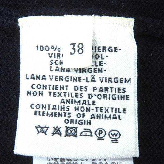 HERMES cardigan Main: 100% wool Navy Women 38 Used Authentic