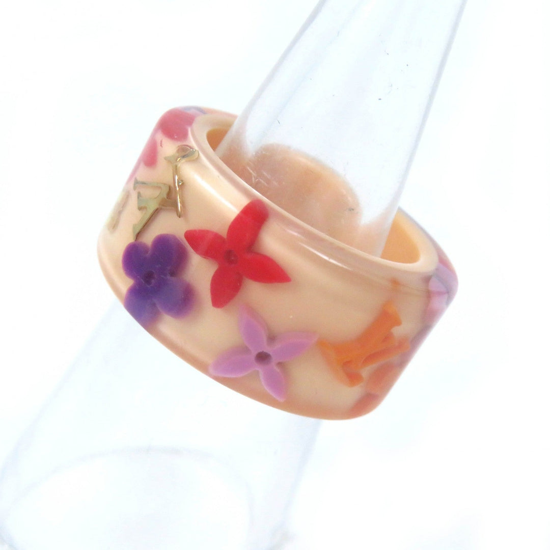 LOUIS VUITTON Ring M65037 Resin, Plastic Clear Beige Multicolor Bergfarandall Women M Used Authentic