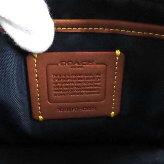 COACH Shoulder Bag C3881 Main: Leather Light blue Willow Women Used Authentic