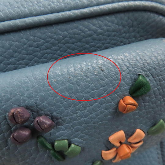 COACH Shoulder Bag C3881 Main: Leather Light blue Willow Women Used Authentic