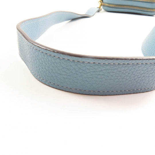 COACH Shoulder Bag C3881 Main: Leather Light blue Willow Women Used Authentic