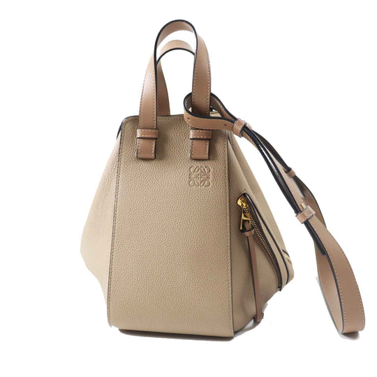 LOEWE Shoulder Bag A538S35X51 Main: Soft grain calf sand Hammock Small Women Used Authentic